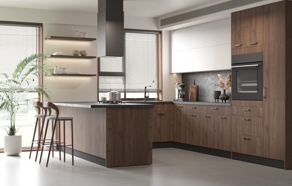 Large and Modern Kitchen Design by Emcab Kitchens