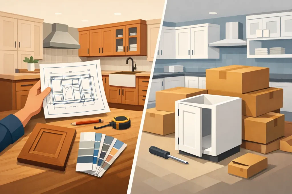 Custom Versus Stock Cabinets for Your Kitchen