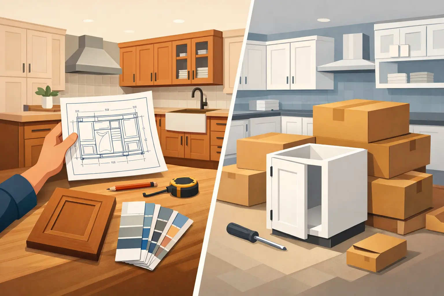 Custom Versus Stock Cabinets for Your Kitchen